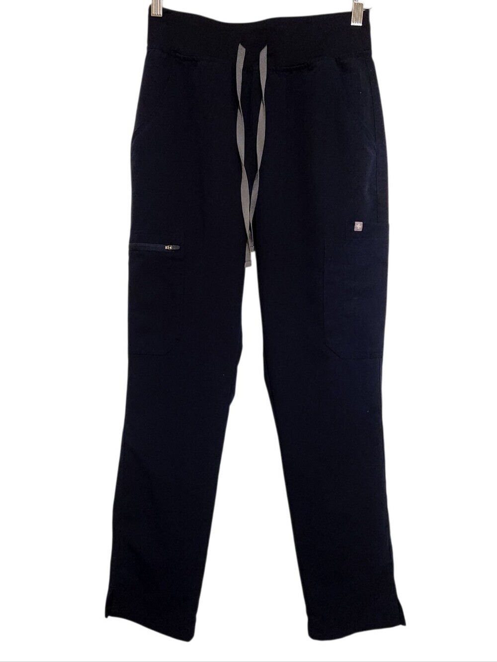 FIGS | Women's Navy Blue Side Zipper Hospital Scrubs Pants (Size Small)